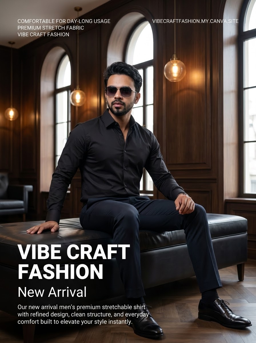Navy Blue Shirt Model